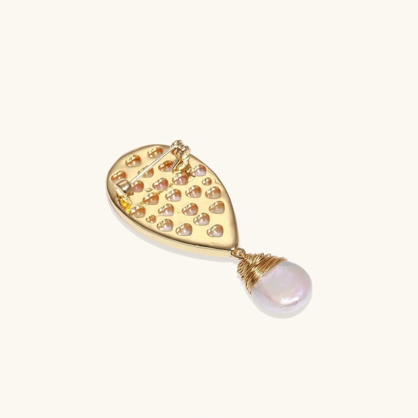 Shell Bird Baroque Pin