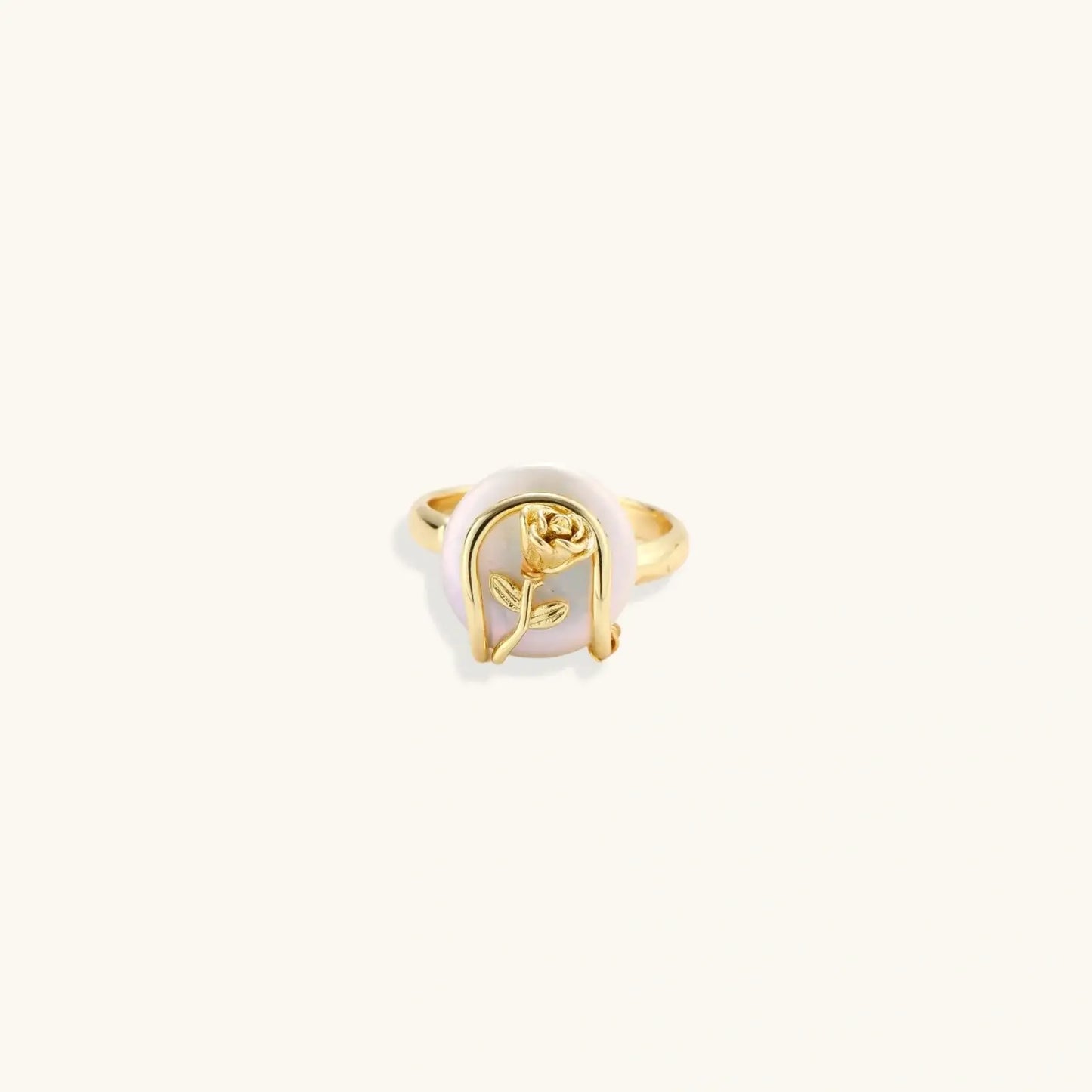 Sculptural Pearl Ring