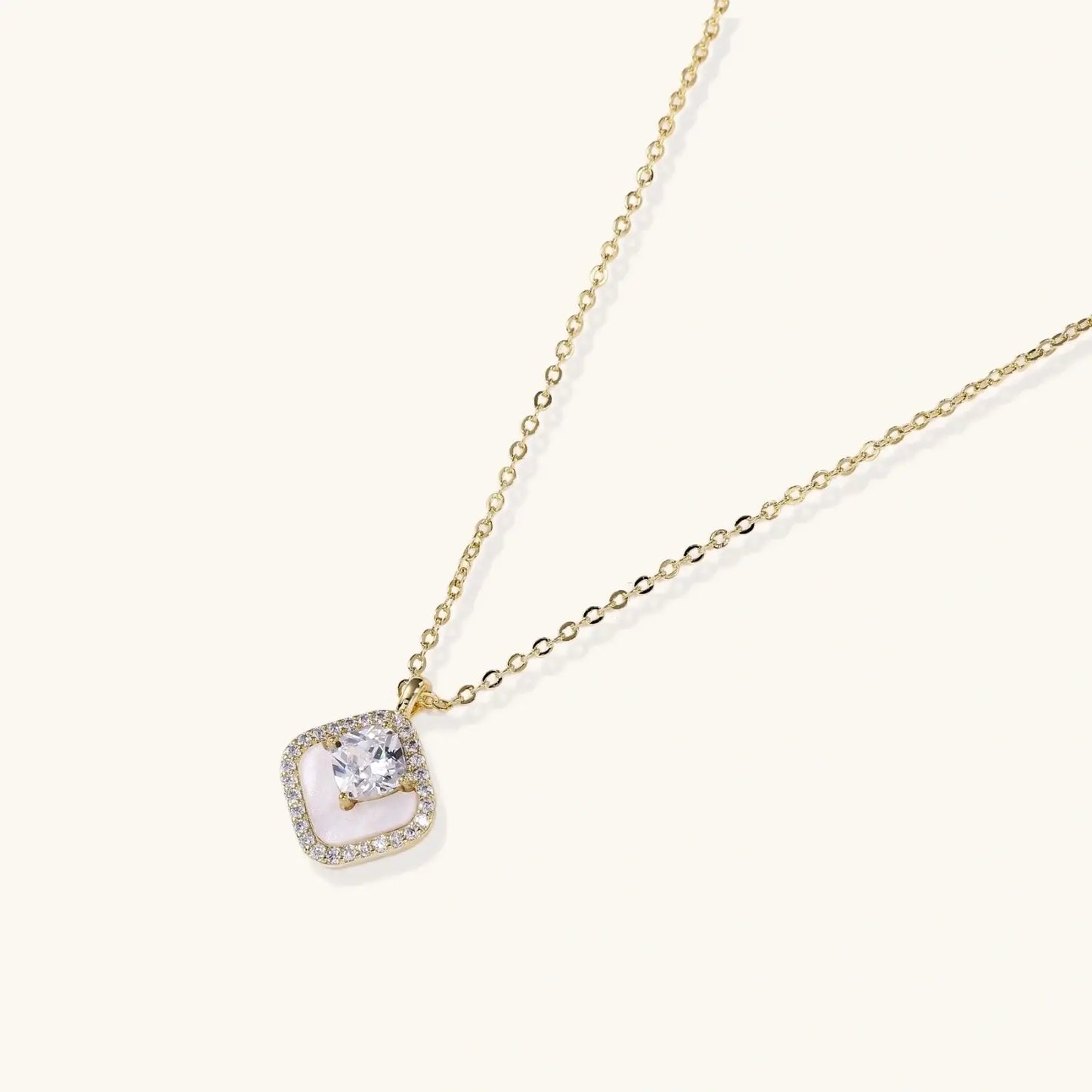 Golden Halo Pearl Pendant