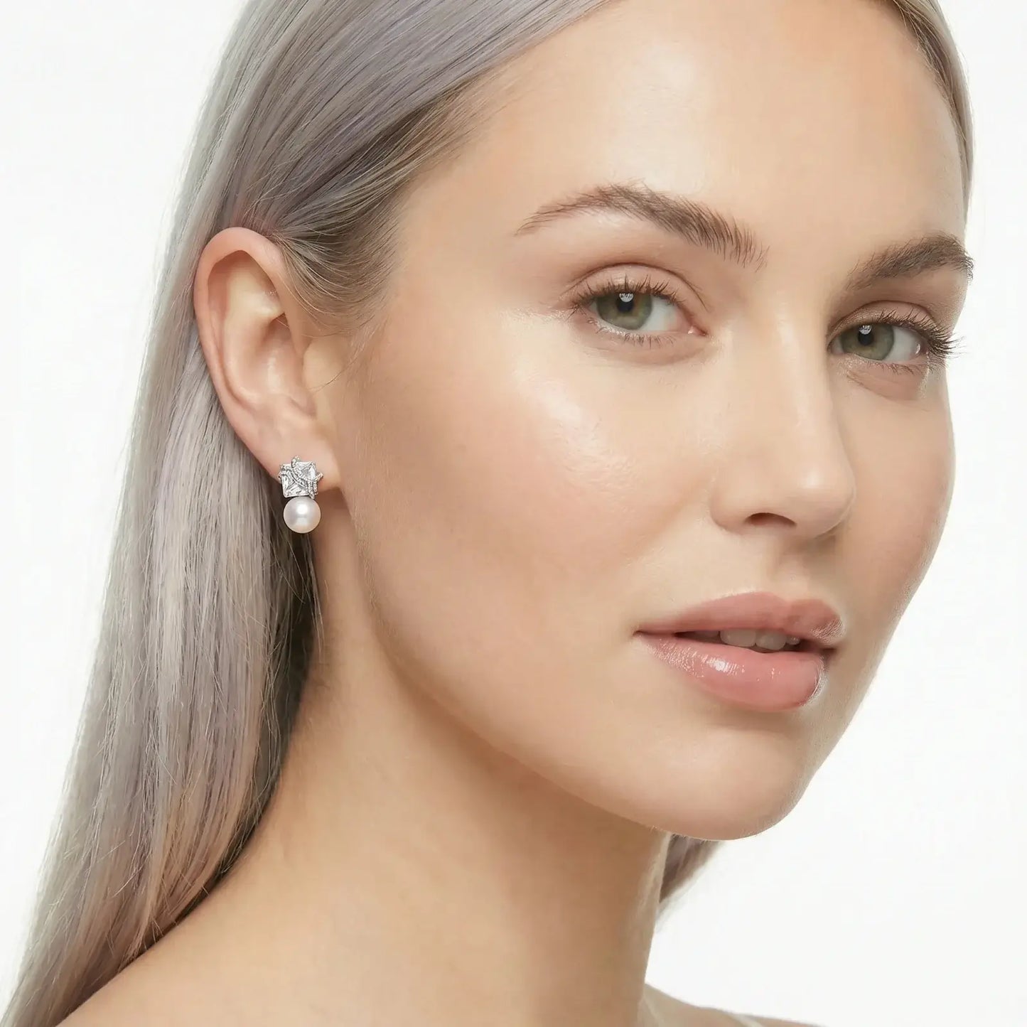Stardust Pearl Drop Earrings