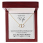 To My Future Wife | Solid Gold Necklace w/ 18 Real Diamonds