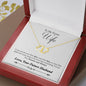 To My Future Wife | Solid Gold Necklace w/ 18 Real Diamonds