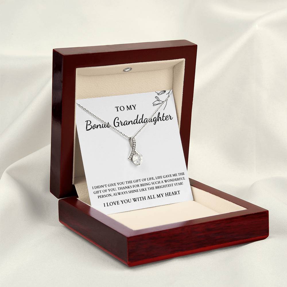 To My Bonus Granddaughter | Shine Like A Star | Necklace