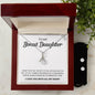 To My Bonus Daughter | Necklace + FREE EARRINGS BONUS