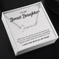 To My Bonus Daughter | Shine Like The Brightest Star | Script Name Necklace