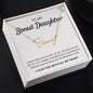 To My Bonus Daughter | Shine Like The Brightest Star | Name Necklace