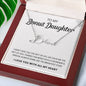 To My Bonus Daughter | Shine Like The Brightest Star | Script Name Necklace