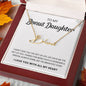 To My Bonus Daughter | Shine Like The Brightest Star | Script Name Necklace