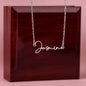 Personalized Script Name Necklace