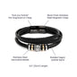 To My Bonus Son | Hold Your Head High | Vegan Leather Band