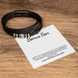 To My Bonus Son | Hold Your Head High | Vegan Leather Band