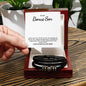 To My Bonus Son | Hold Your Head High | Vegan Leather Band