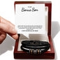 To My Bonus Son | Hold Your Head High | Vegan Leather Band