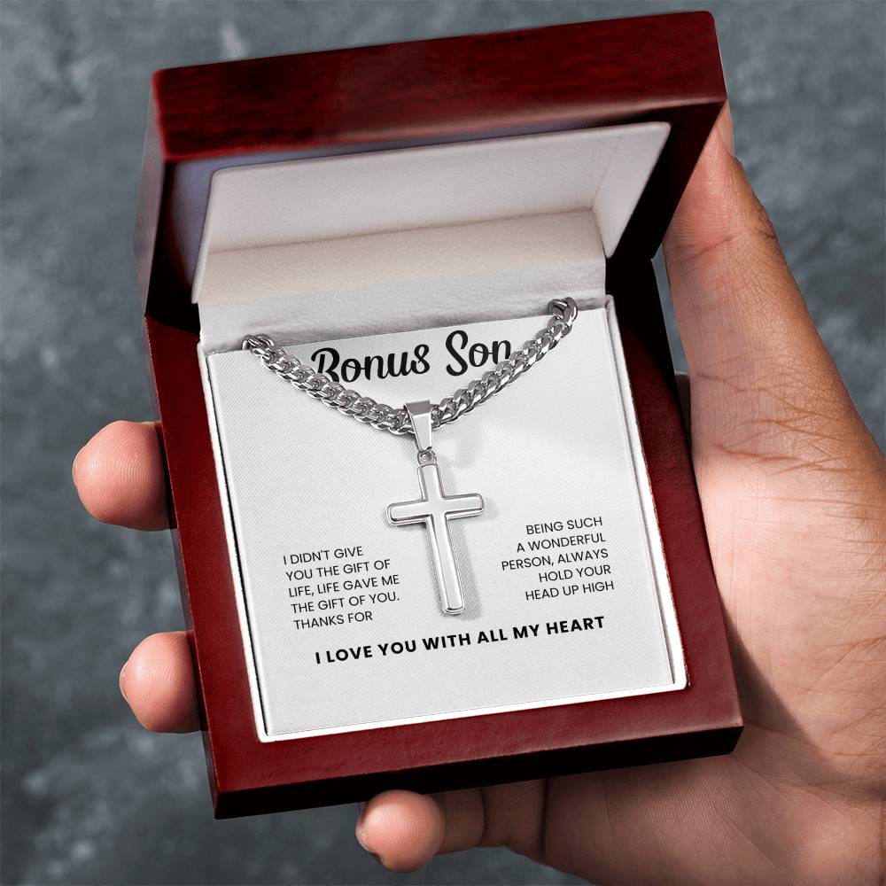 To My Bonus Son | Hold Your Head Up High | Cross Chain