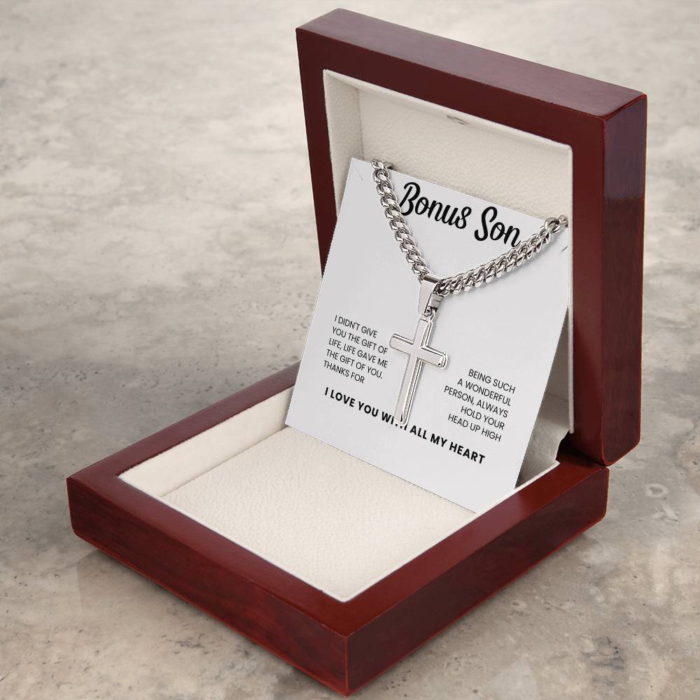 To My Bonus Son | Hold Your Head Up High | Cross Chain