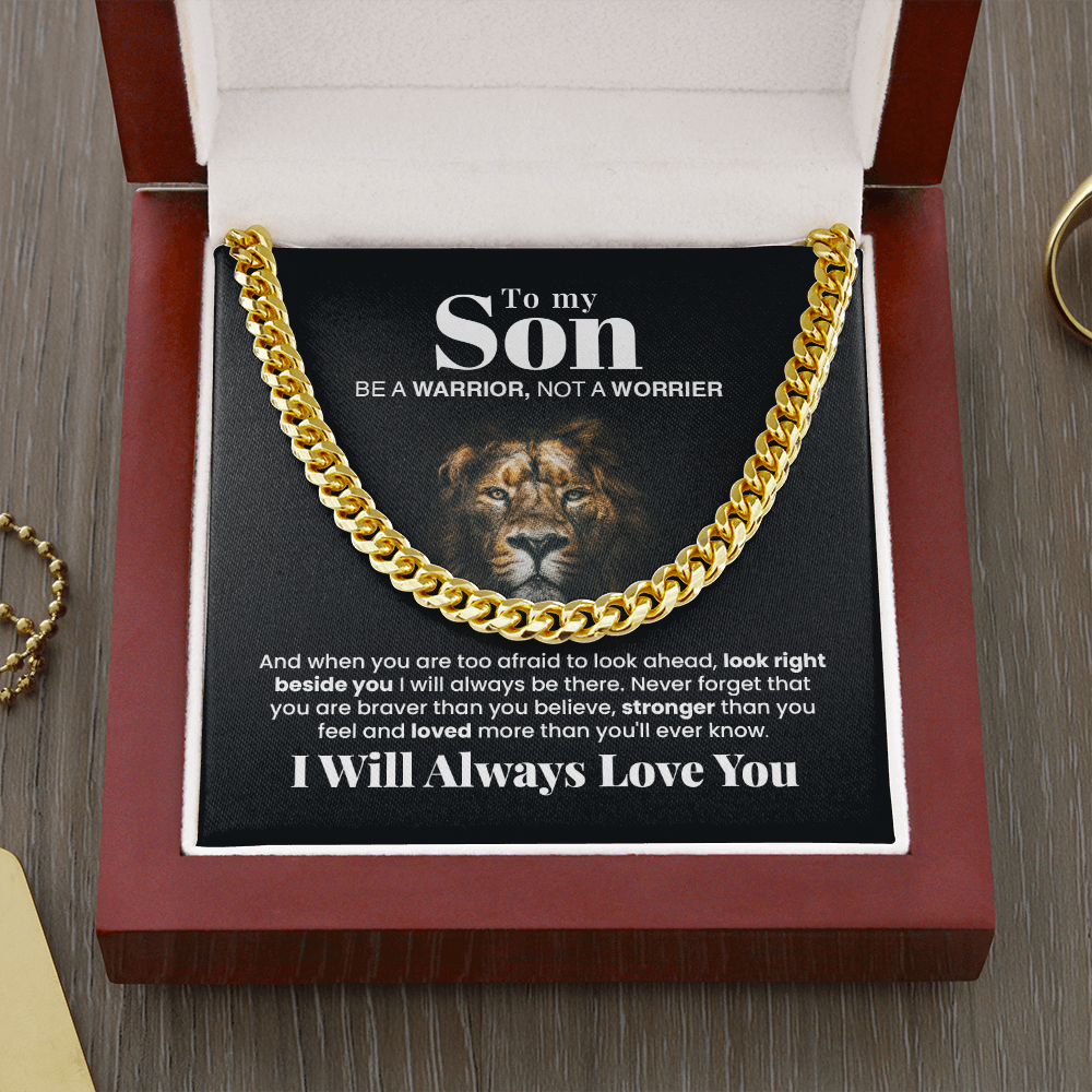 To My Son | Be A Warrior | Necklace