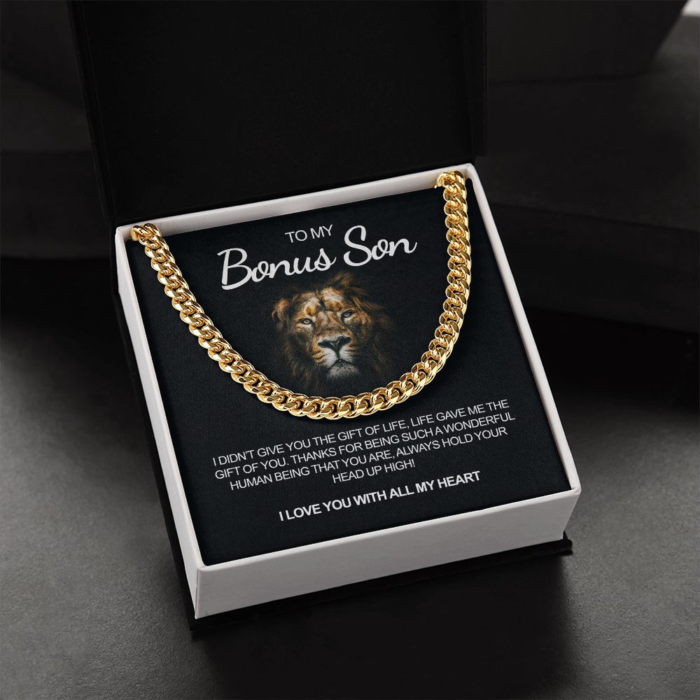 To My Bonus Son | I Love You | Necklace