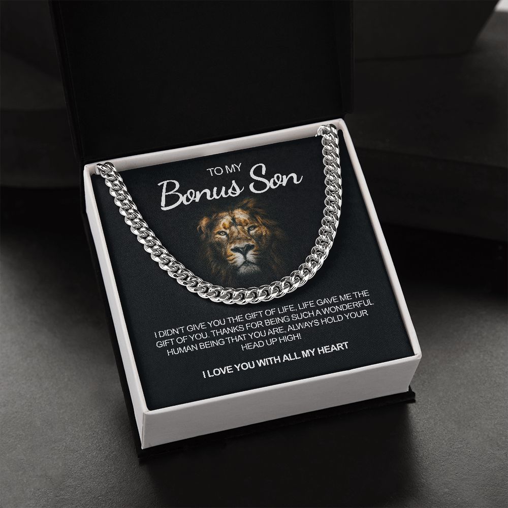 To My Bonus Son | I Love You | Necklace