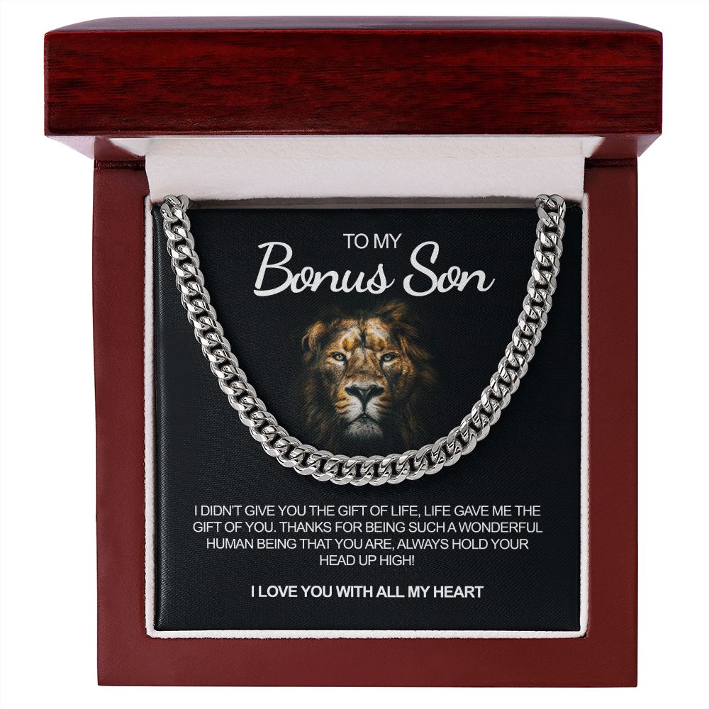 To My Bonus Son | I Love You | Necklace