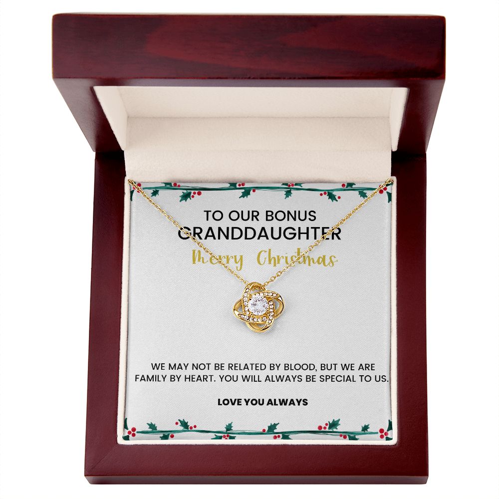 To OUR Bonus Granddaughter | We Are Family By Heart | Necklace