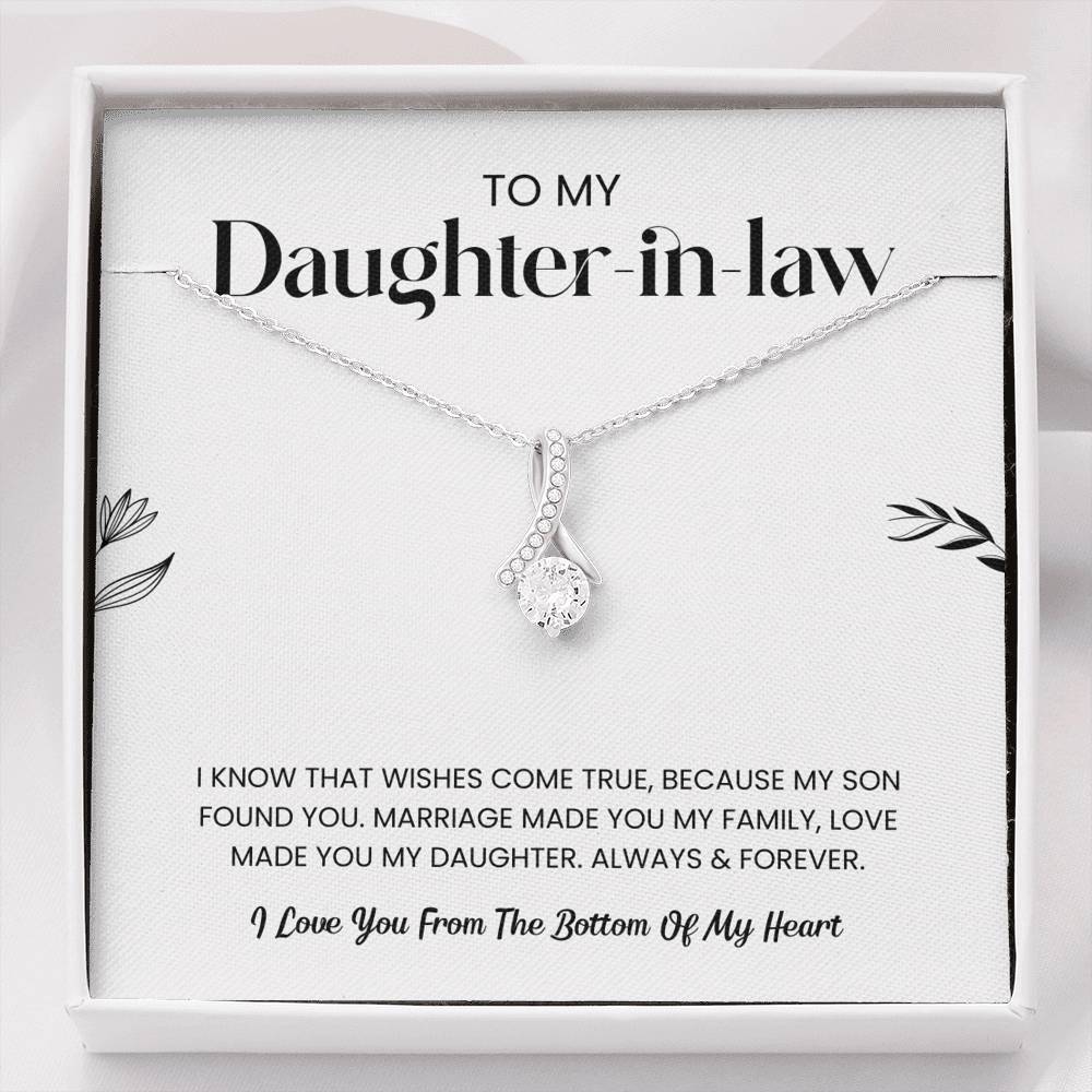 To My Daughter-in-Law | Love Made You My Daughter | Necklace