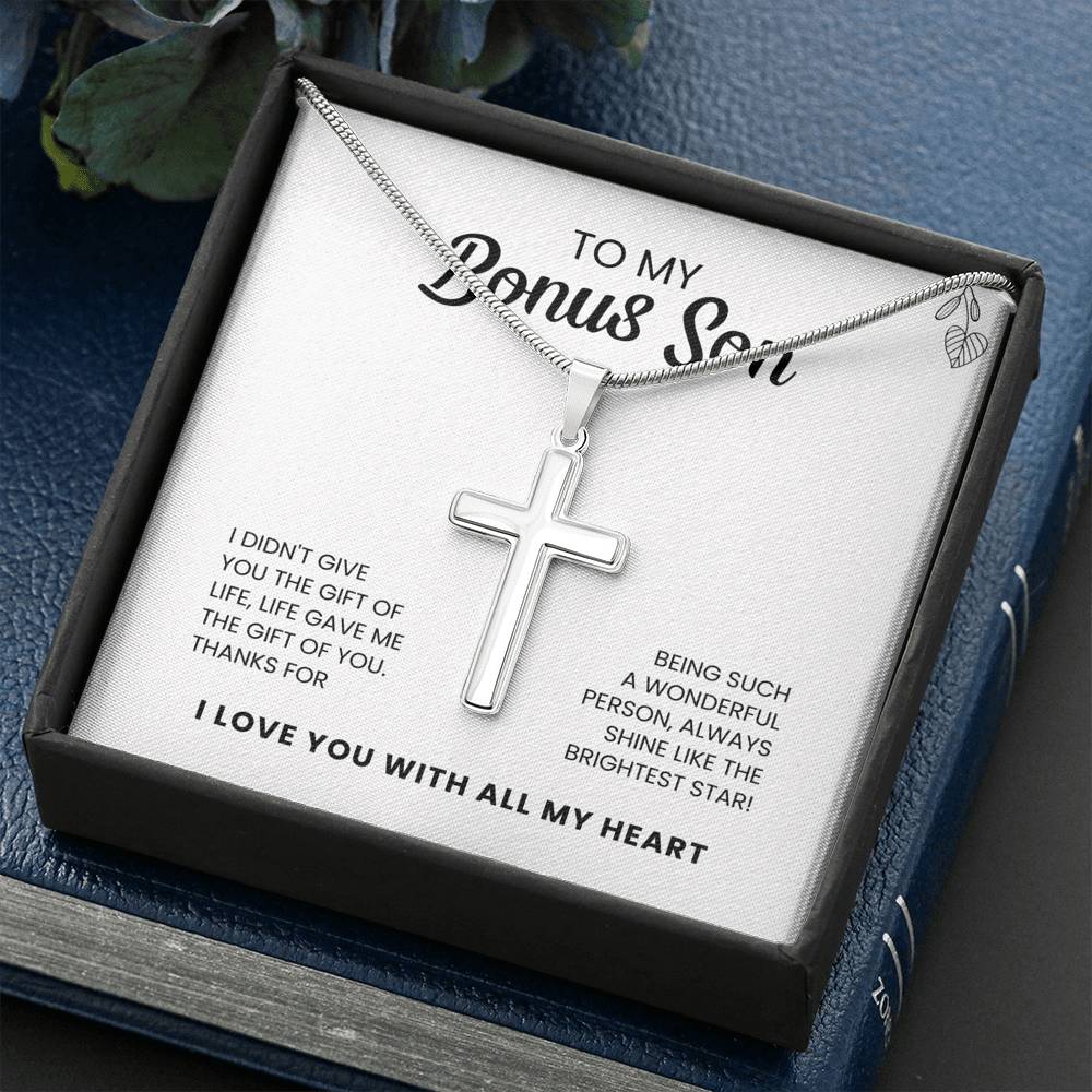 To My Bonus Son | Shine Like the Brightest Star | Necklace