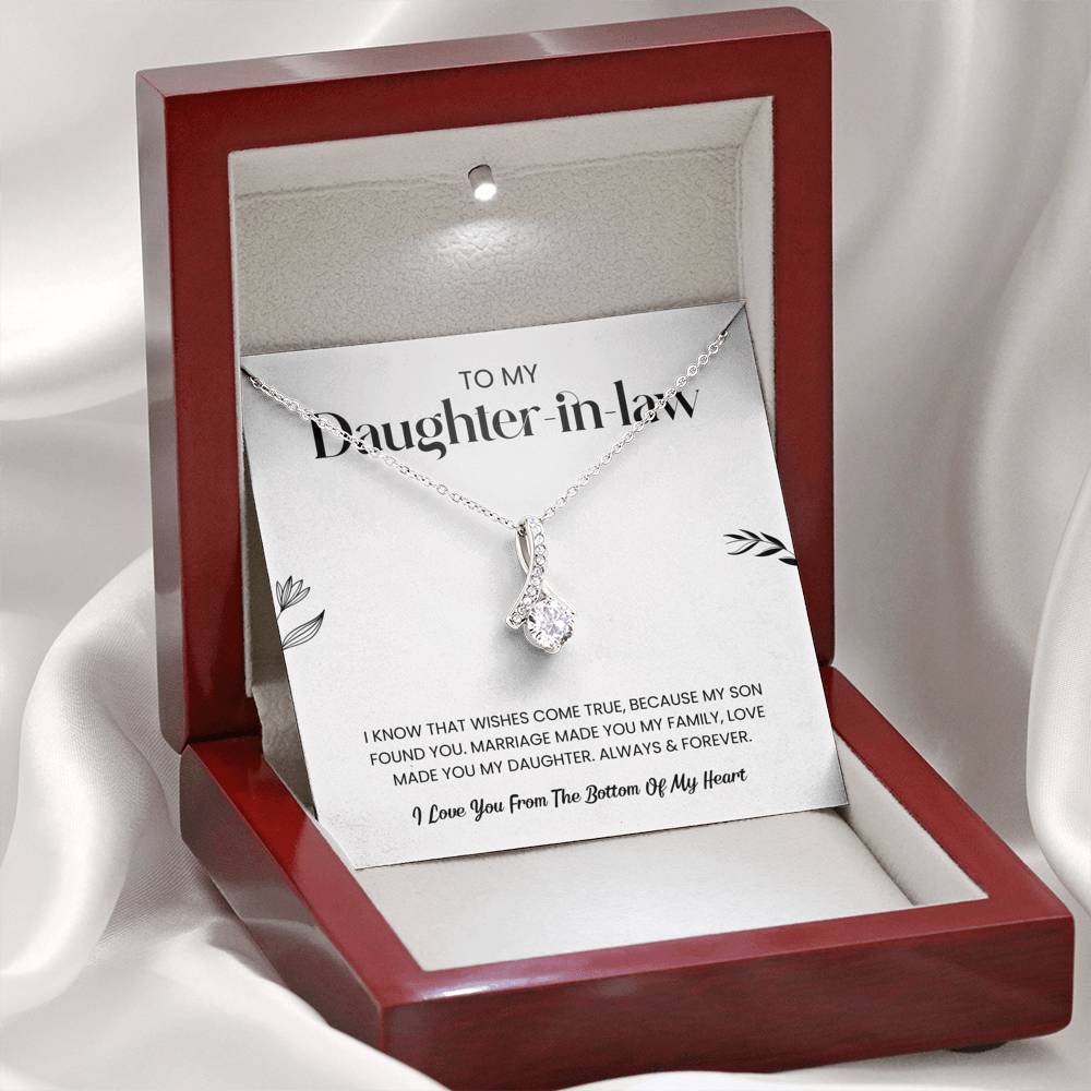 To My Daughter-in-Law | Love Made You My Daughter | Necklace