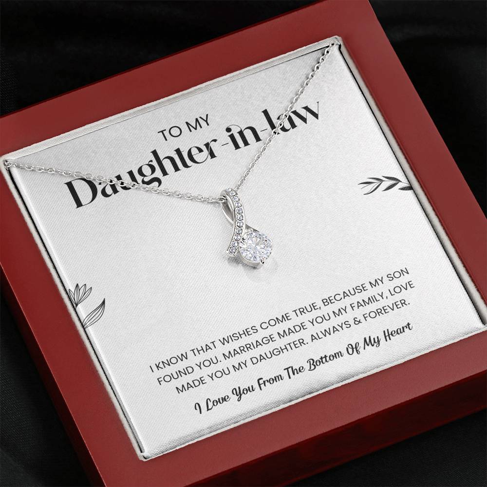 To My Daughter-in-Law | Love Made You My Daughter | Necklace