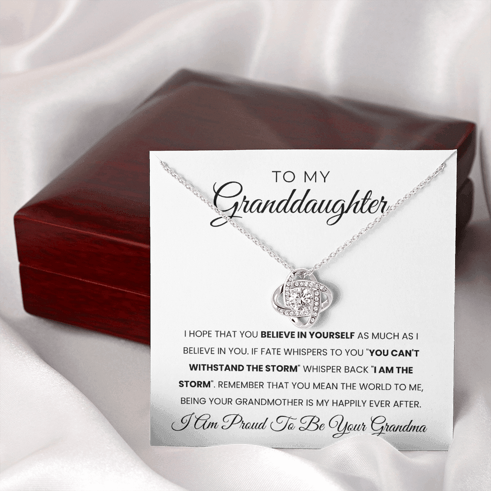 To My Granddaughter | I Believe In You | Necklace