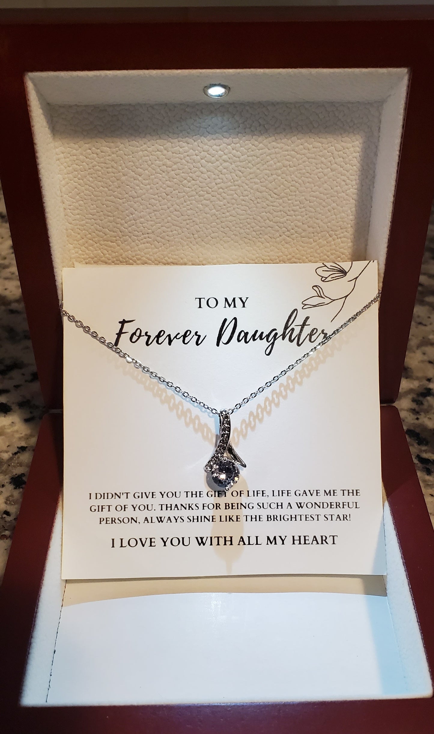 To My Forever Daughter | Shine Like The Brightest Star | Necklace