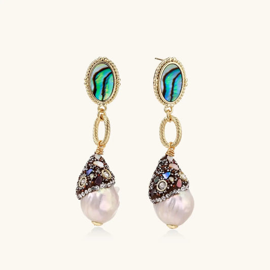 Baroque Pearl Statement Earrings