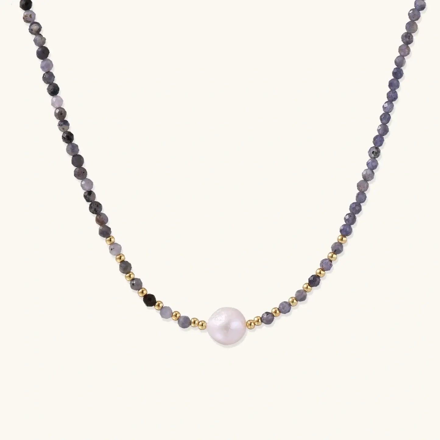Twilight Pearl Iolite Necklace