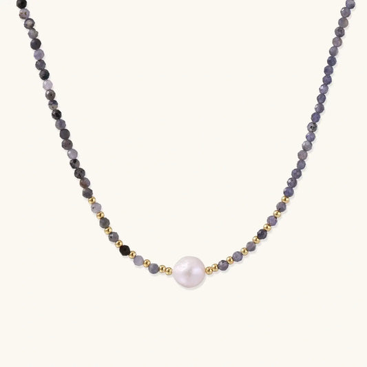 Twilight Pearl Iolite Necklace
