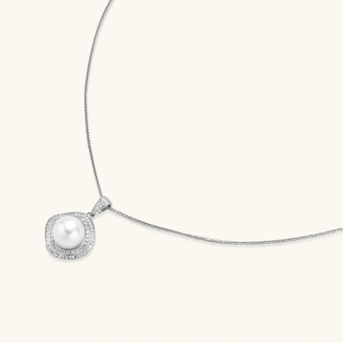 Halo Pearl Statement Necklace