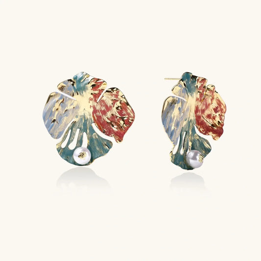 Monstera Muse Earrings