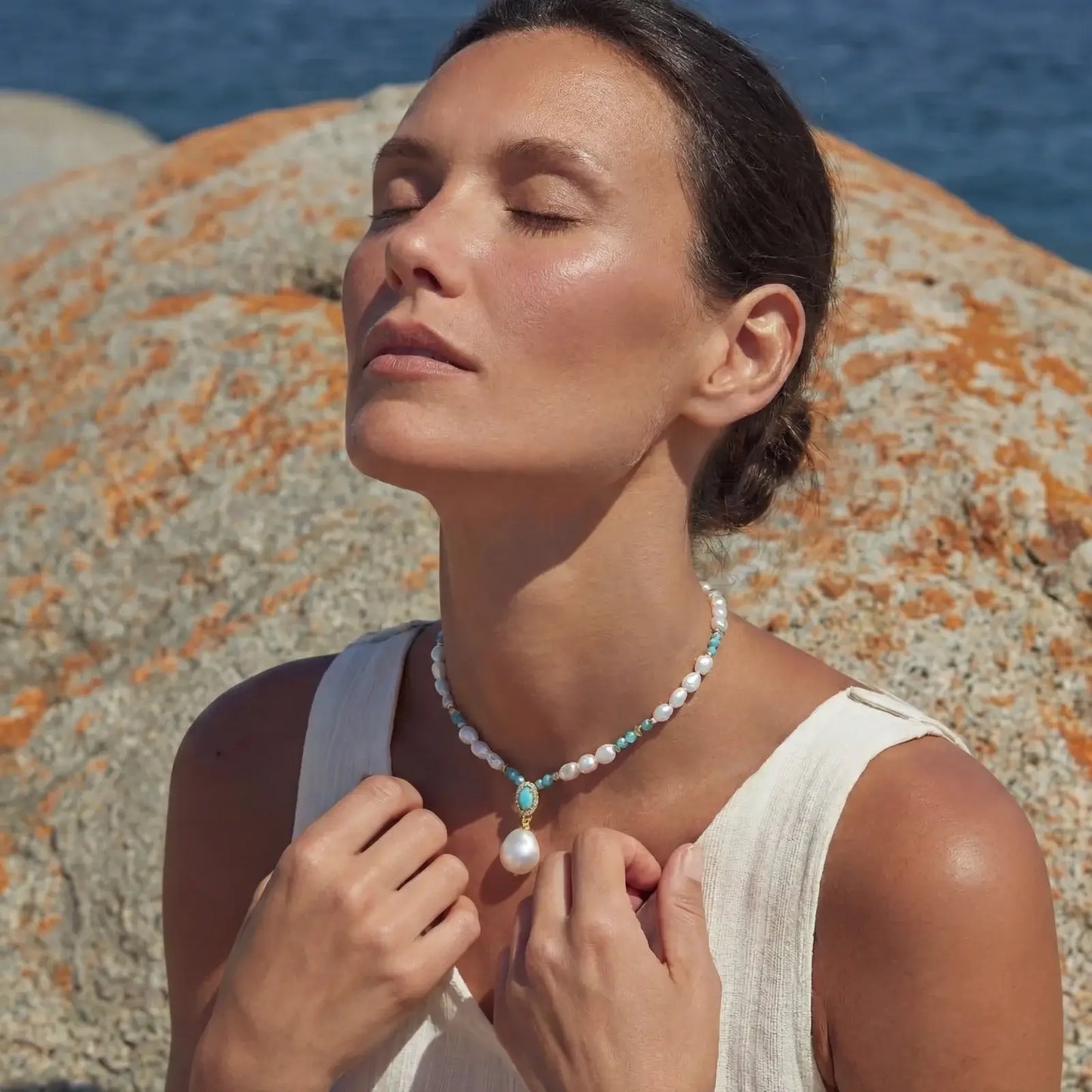Aqua Bloom Necklace
