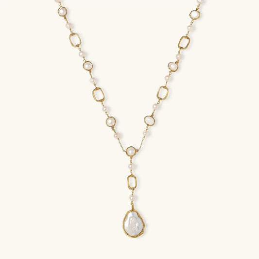 Lumina Pearl Station Necklace