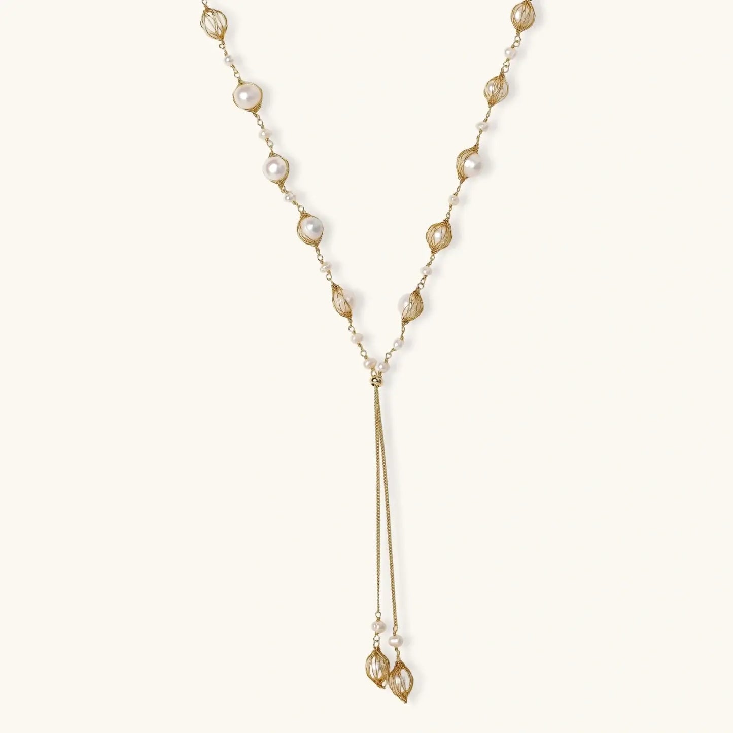 Golden Pearl Lariat