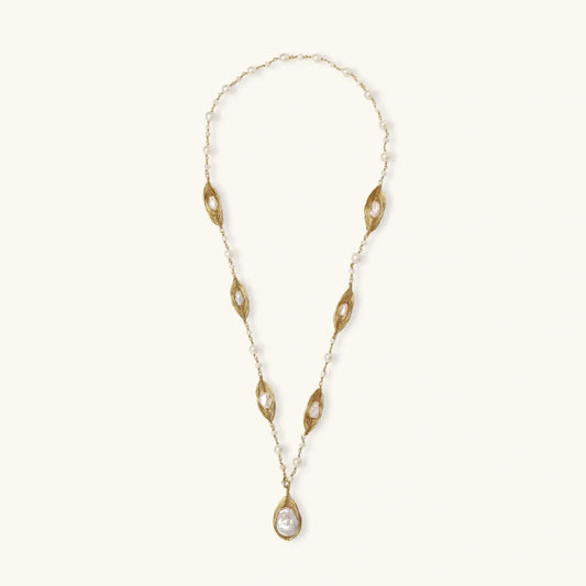 Golden Leaf Baroque Necklace