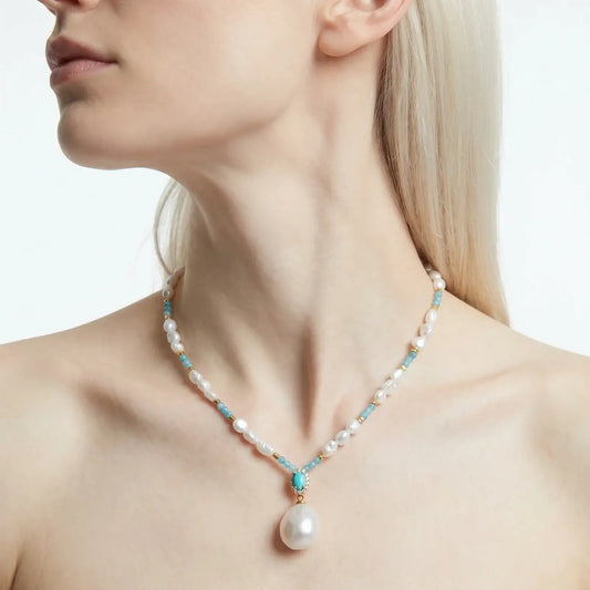 Aqua Bloom Necklace