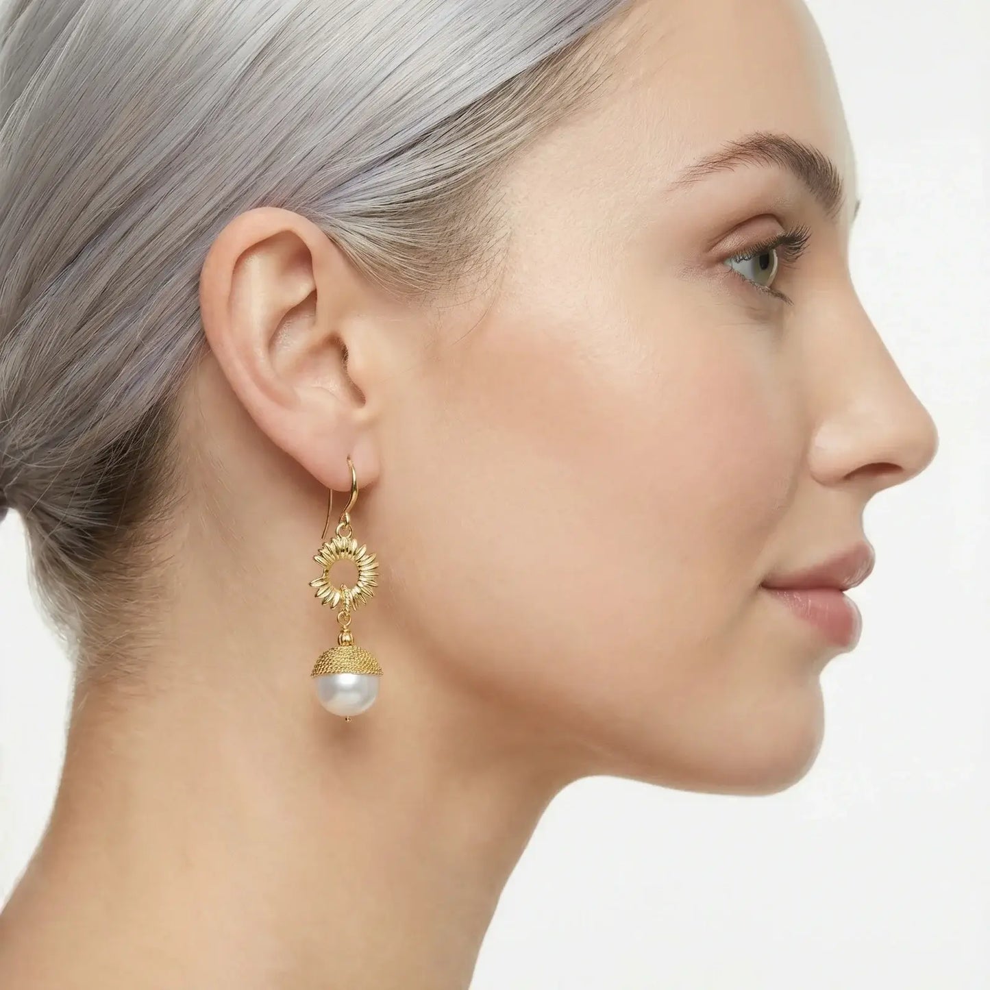 Sunburst Pearl Dangles