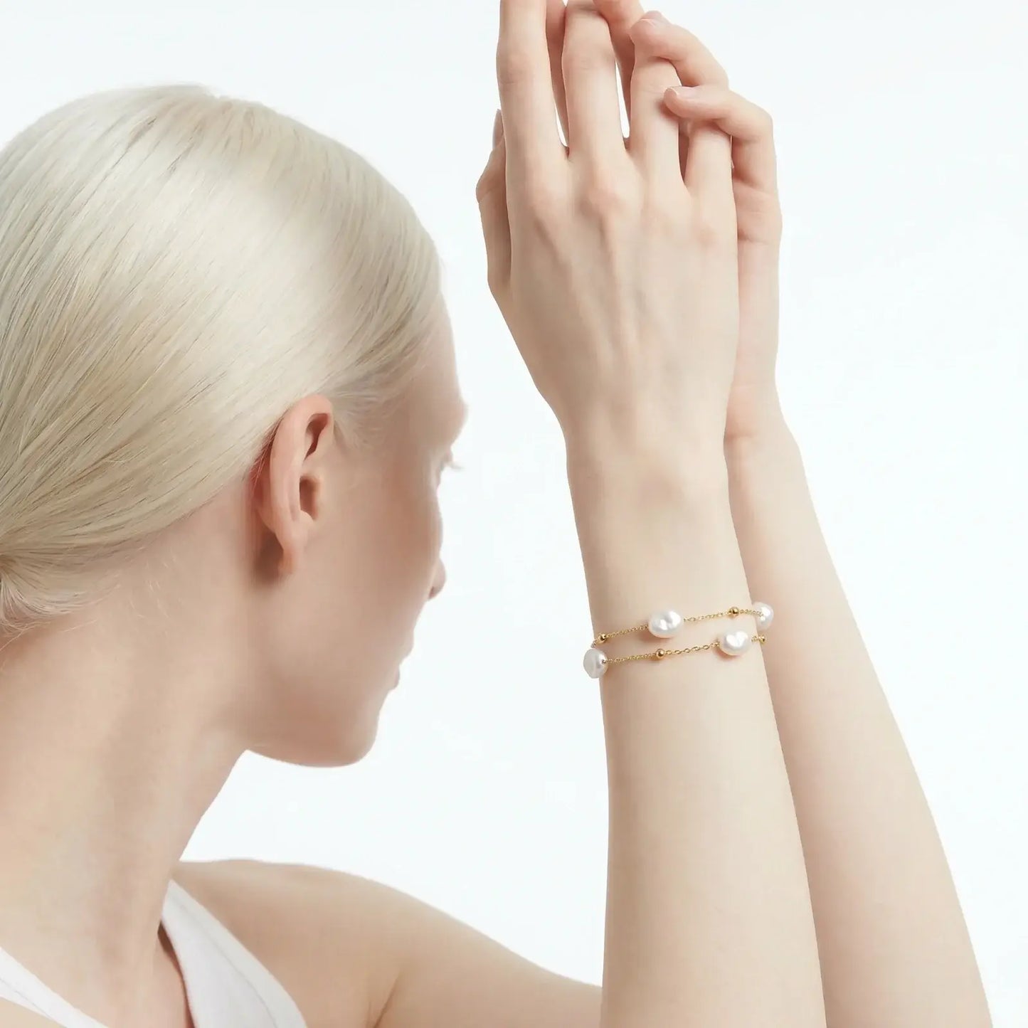 Baroque Pearl Layered Bracelet