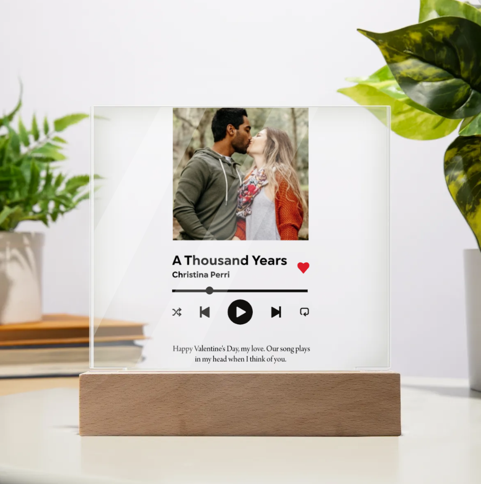 Personalized Shopify Acrylic Music Plaque