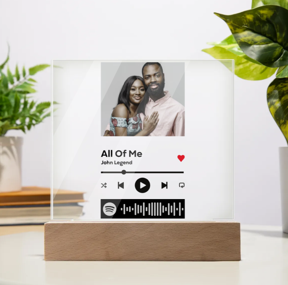 Personalized Shopify Acrylic Music Plaque