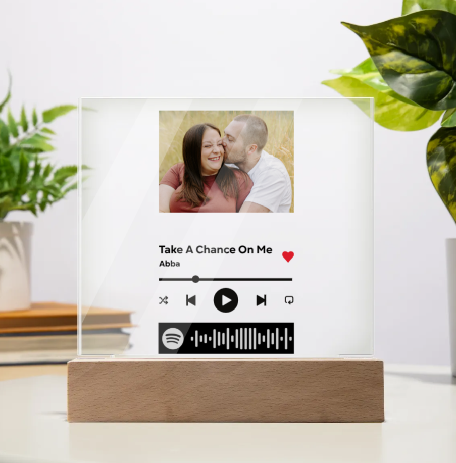 Personalized Shopify Acrylic Music Plaque