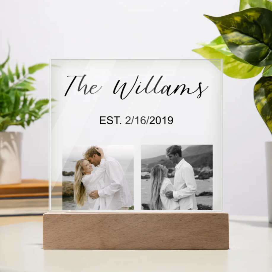 Personalized Last Name Gift Acrylic Plaque