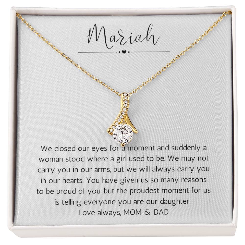 Personalized Necklace For Daughter | We Are So Proud