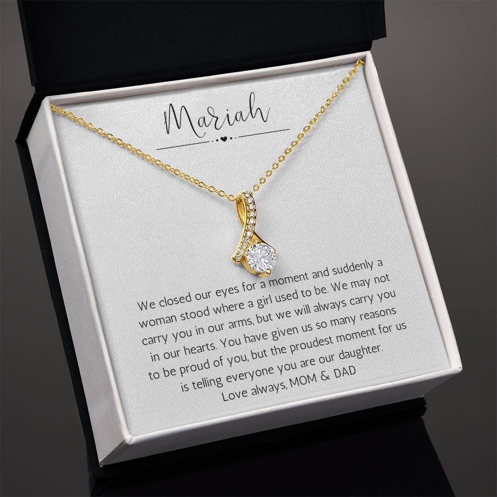 Personalized Necklace For Daughter | We Are So Proud