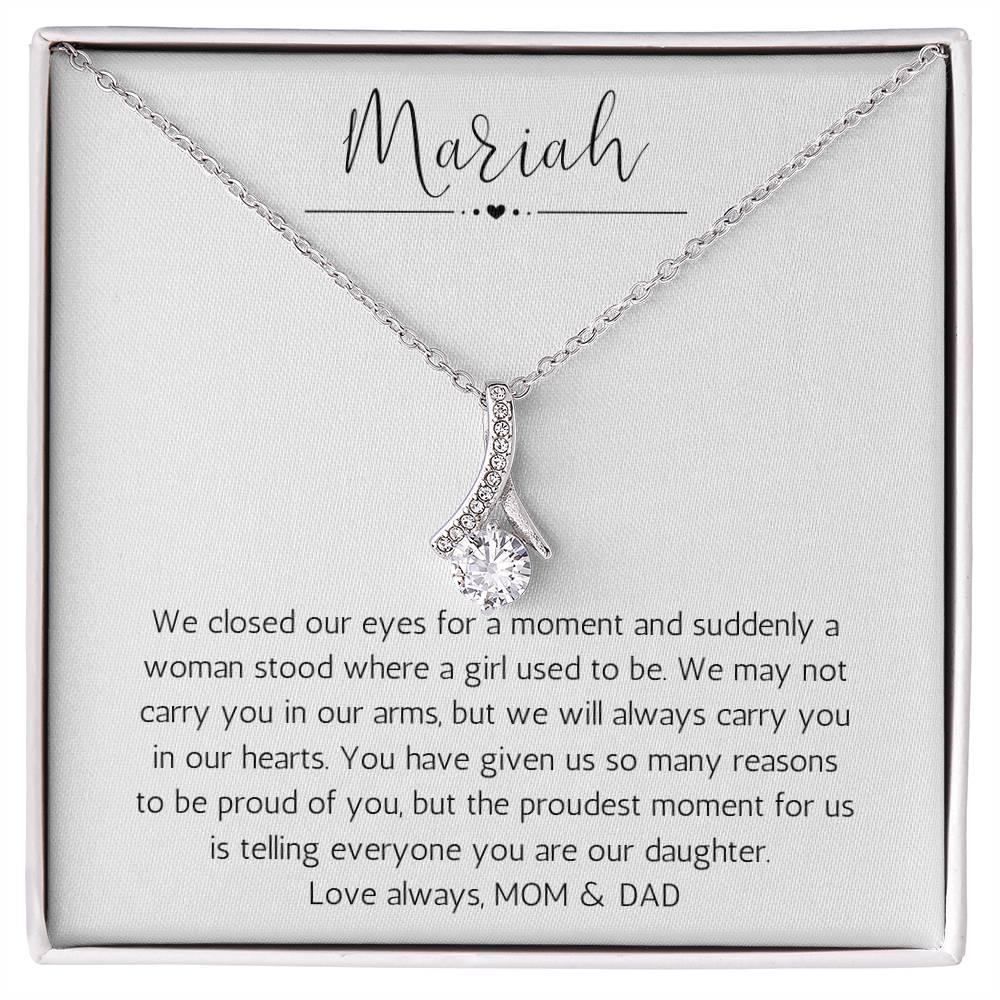 Personalized Necklace For Daughter | We Are So Proud