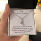 To My Bonus Daughter | I love you more | Necklace